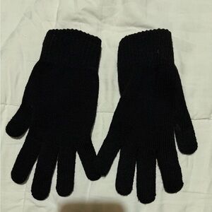 Black Knit Gloves for Men